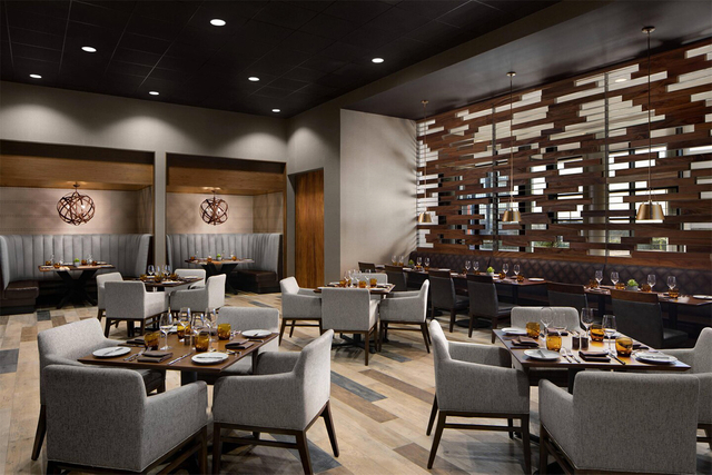 Restaurant hotel table lamp and pendant lights Delta By Marriott Persimmon Spruce
