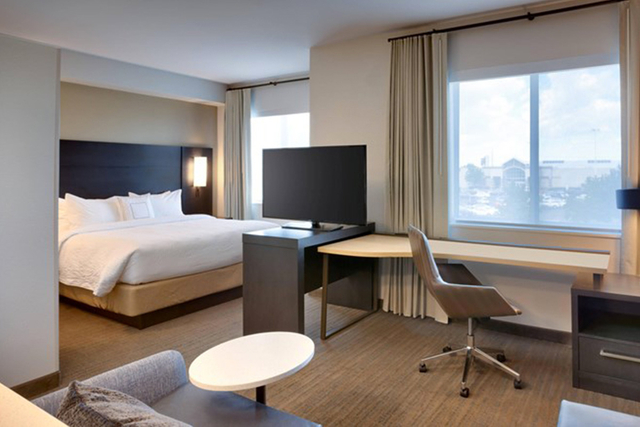 LED hotel desk lamp and wall sconces Residence Inn Marriott Neuhaus Waco South