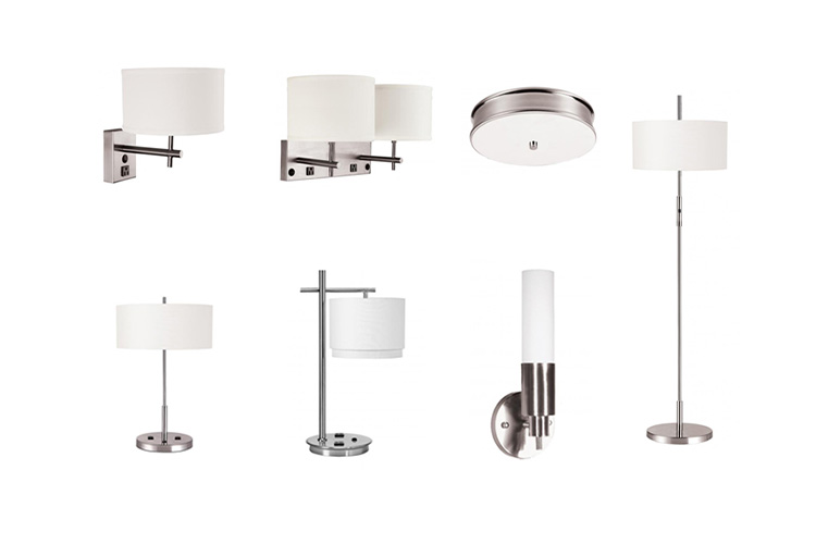Best Western approved hotel lighting - swing arm wall lamps vanity lights CE UL certified
